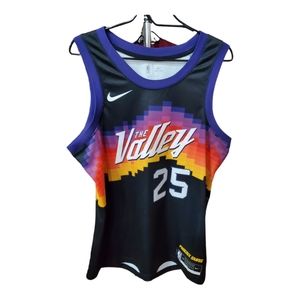 Phoenix Suns #25 Mikal Bridges "The Valley" Jersey Large